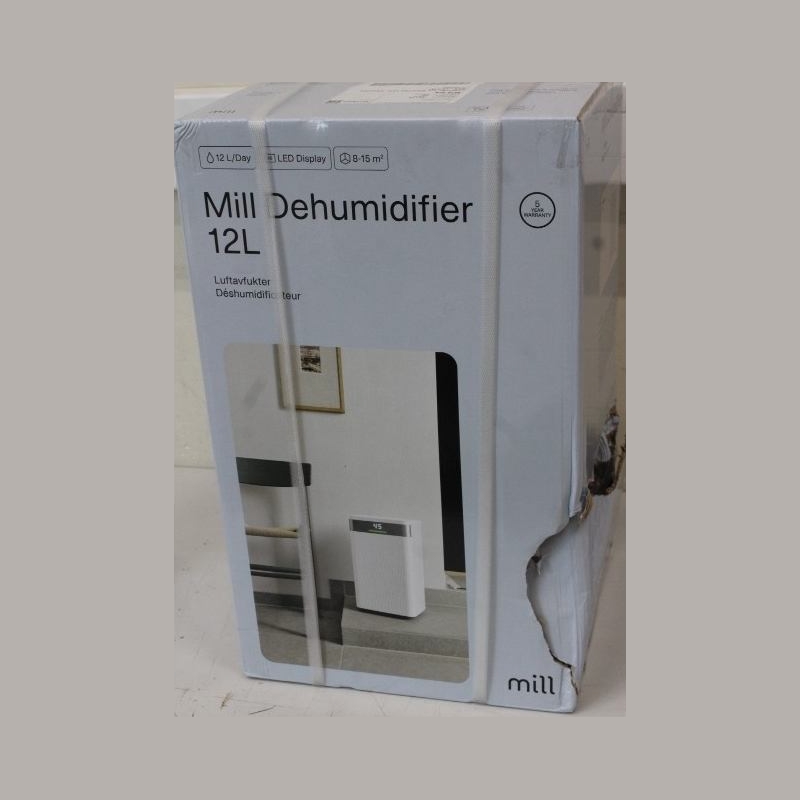 MILL Mill MDH12 Dehumidifier, 12L/day, for