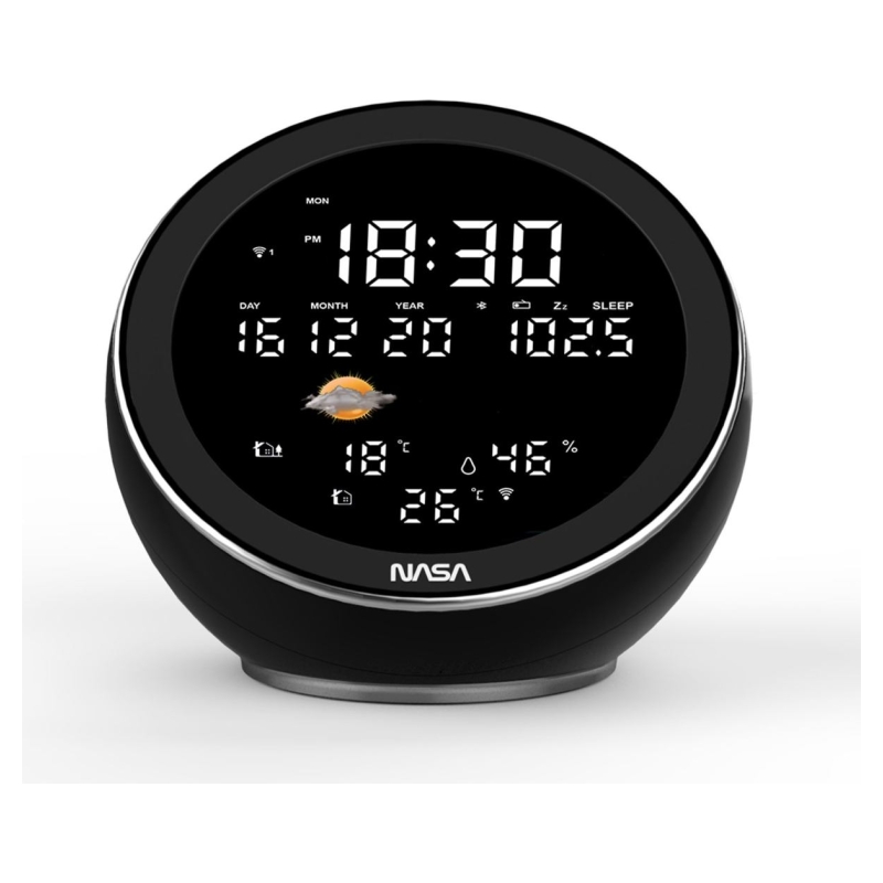 NASA Nasa WSP1500 black Weather Station/Speaker