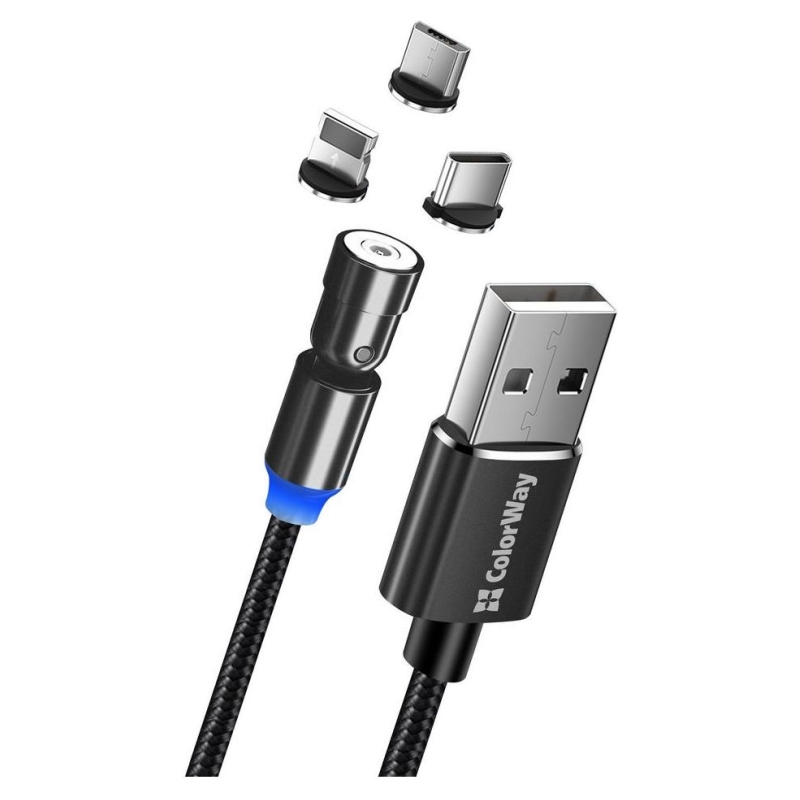 COLORWAY Colorway Cable 3in1 (Lightning+MicroUSB+Type-C) Magnetic