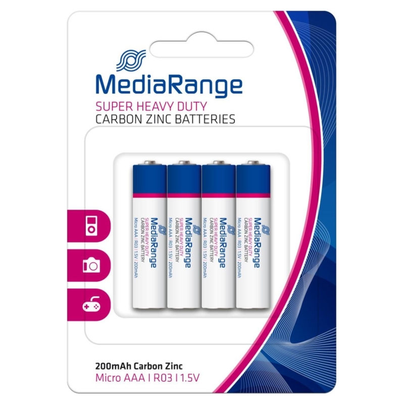 MEDIARANGE Mediarange BATTERY CARBON-ZINC AAA 1