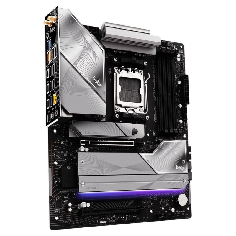 ASROCK Asrock Mainboard|ASROCK|AMD X870|Socket AM5|ATX|RAM DDR5-SDRAM|4xSlots|On-board