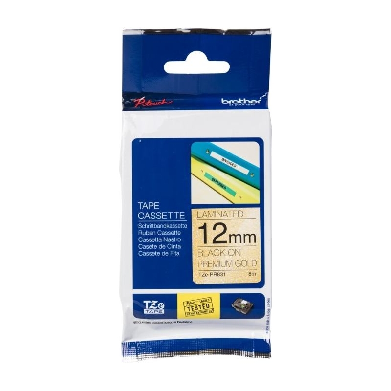 BROTHER Brother TZE-PR831 12 BLACK ON