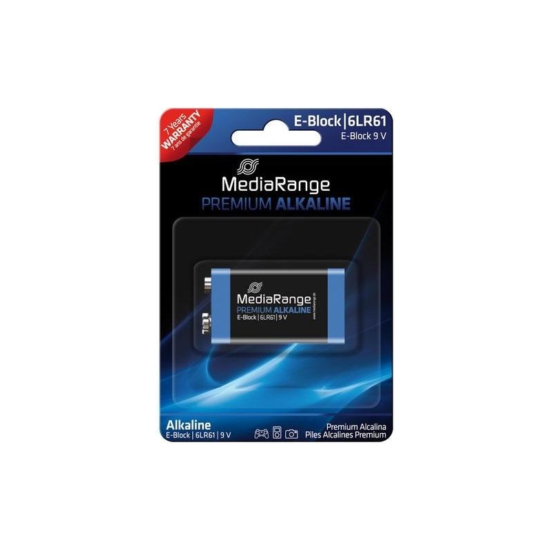 MEDIARANGE Mediarange BATTERY ALKALINE E-BLOCK 9V/MRBAT107