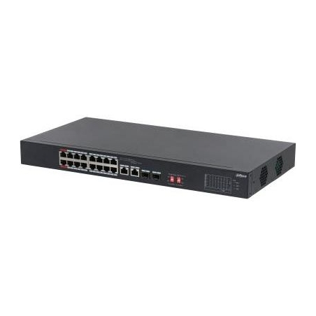 Dahua Switch|DAHUA|S3218-16ET-135|Switch type Unmanaged|Switch layer L2|Rack mounting Yes|Stackable Yes|Form factor 1U|16xRJ-45 