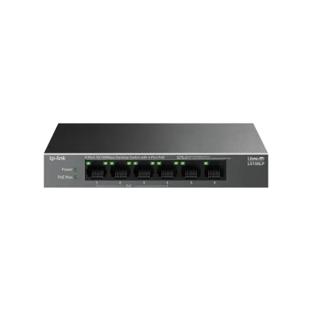 Tp-Link | 6-Port 10/100 Mbps Desktop Switch with 4-Port PoE | LS106LP | Unmanaged | Desktop