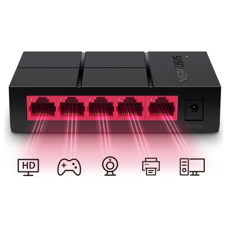 Mercusys | Switch | MS105G | Unmanaged | Desktop | Power supply type External