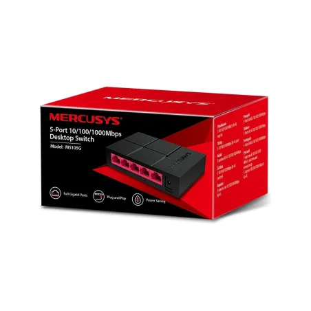 Mercusys | Switch | MS105G | Unmanaged | Desktop | Power supply type External
