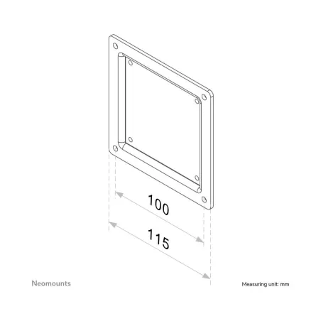 Neomounts NEWSTAR VESA CONVERSION PLATE - VESA 75 TO 100 - BLACK