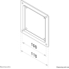 Neomounts NEWSTAR VESA CONVERSION PLATE - VESA 75 TO 100 - BLACK