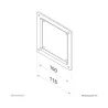 Neomounts NEWSTAR VESA CONVERSION PLATE - VESA 75 TO 100 - BLACK