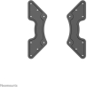 Neomounts NEWSTAR VESA CONVERSION PLATE - VESA 200X200 TO 400X200, 400X400 - BLACK