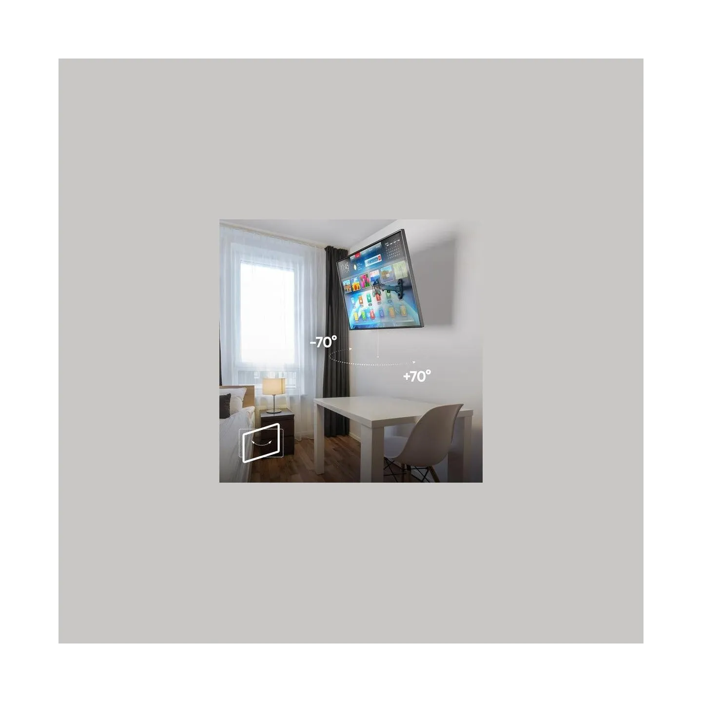 Onkron TV SET ACC WALL MOUNT /10-35"/BLACK R2-B ONKRON
