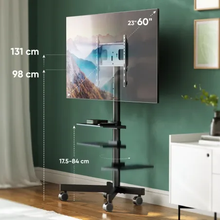 Onkron TV SET ACC ADJUSTABLE STAND/26-65" BLACK TS1137-B ONKRON