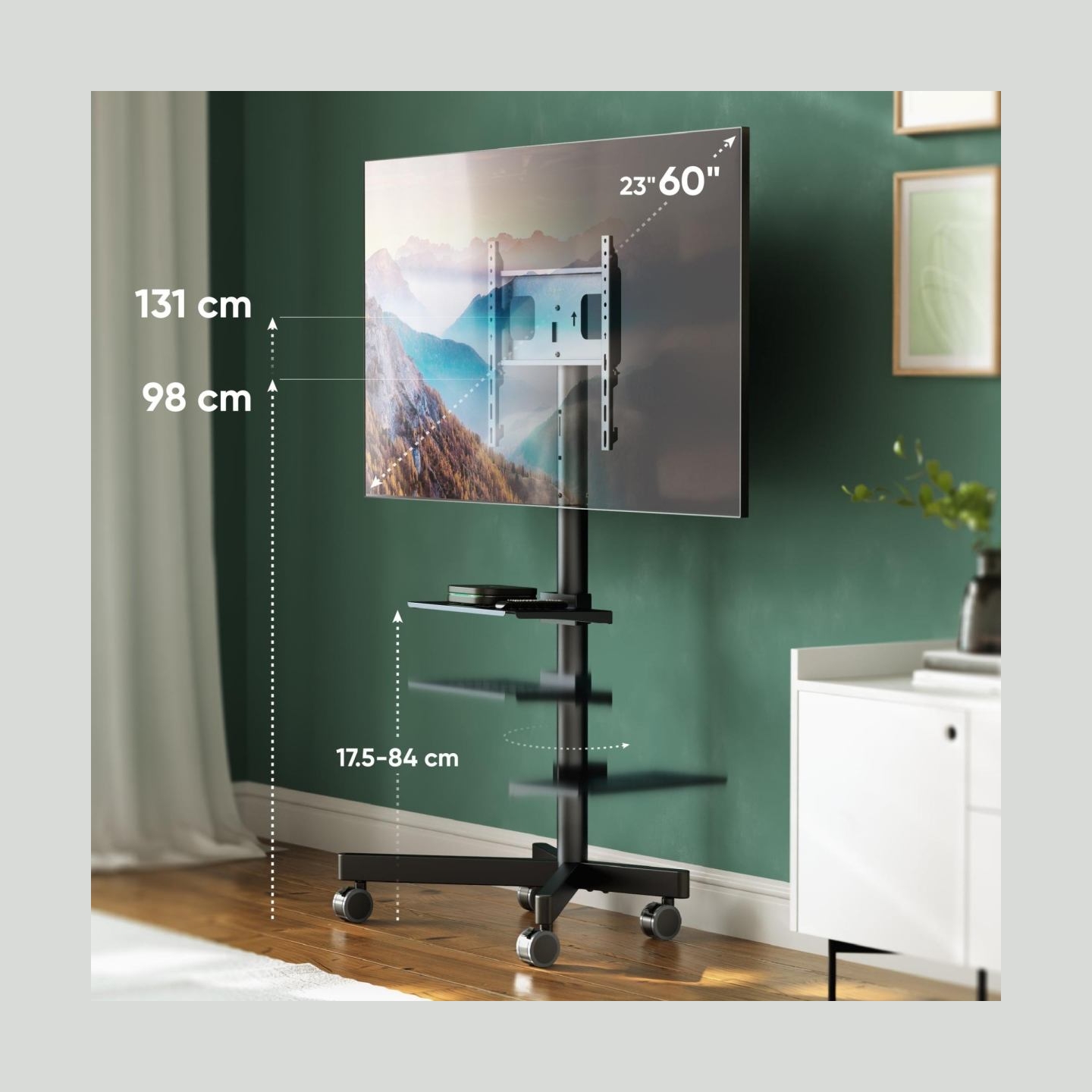 Onkron TV SET ACC ADJUSTABLE STAND/26-65" BLACK TS1137-B ONKRON