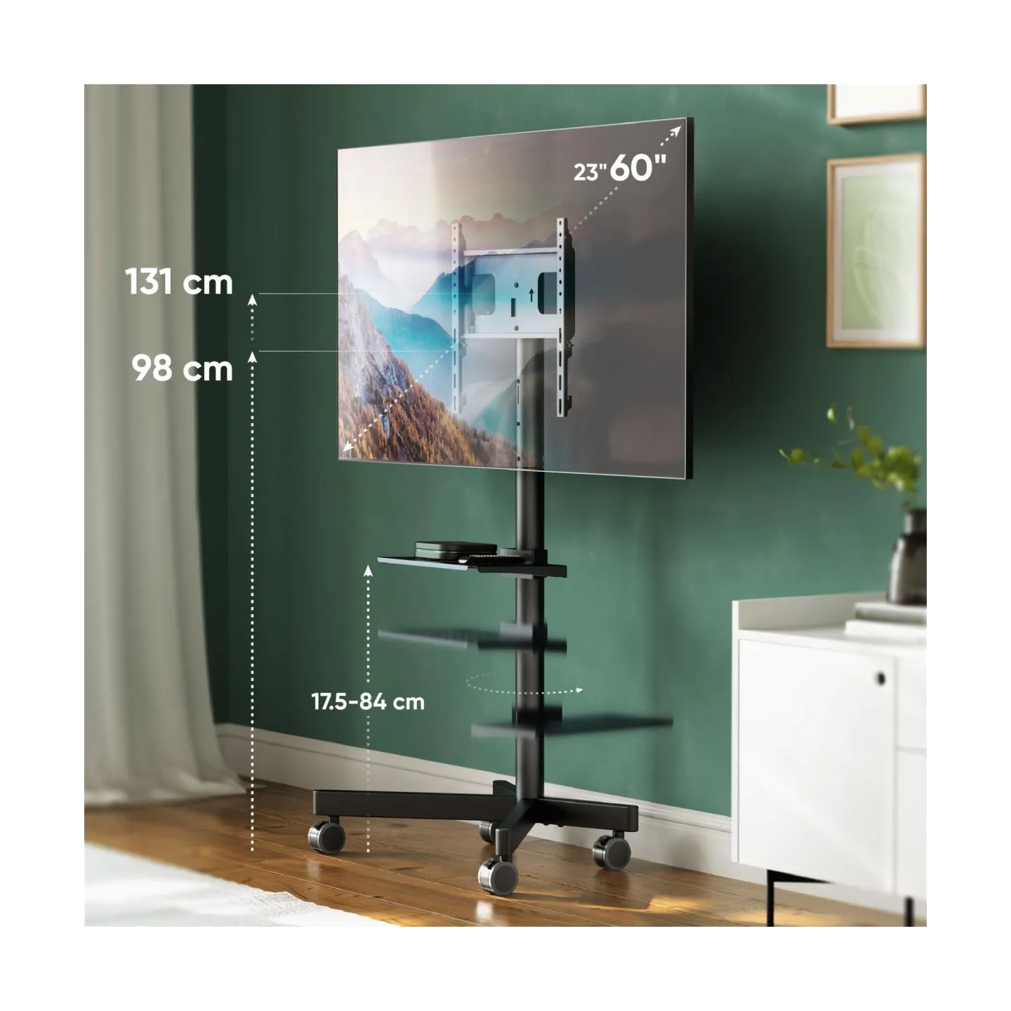Onkron TV SET ACC ADJUSTABLE STAND/26-65" BLACK TS1137-B ONKRON