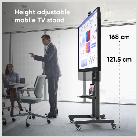 Onkron TV SET ACC MOBILE STAND/50-90"/BLACK TS1891-B ONKRON