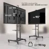 Onkron TV SET ACC MOBILE STAND/50-90"/BLACK TS1891-B ONKRON