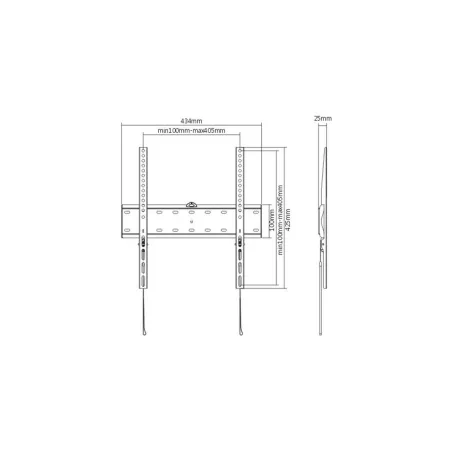 Gembird | Wall mount | WM-55F-02 | Fixed | 32-55 " | Maximum weight (capacity) 40 kg | Black