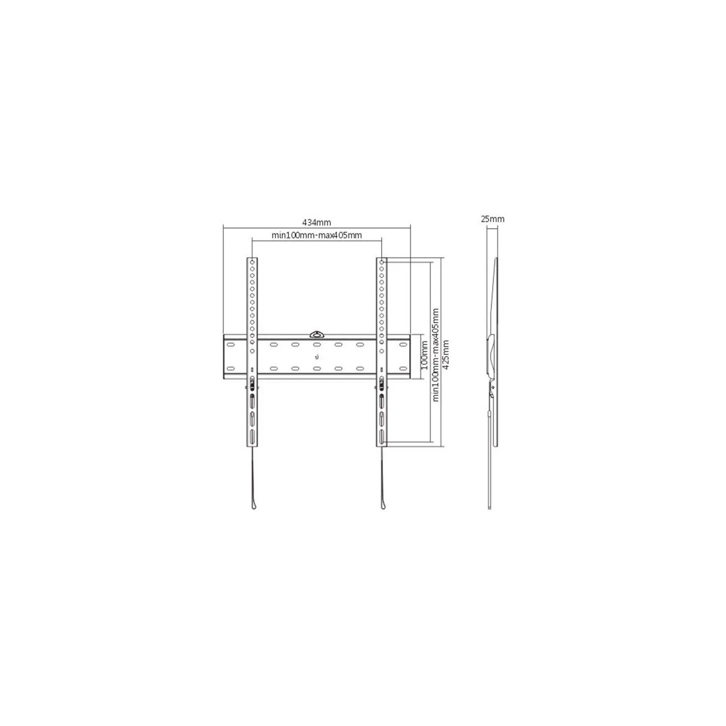 Gembird | Wall mount | WM-55F-02 | Fixed | 32-55 " | Maximum weight (capacity) 40 kg | Black
