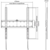 Gembird | Wall mount | WM-55F-02 | Fixed | 32-55 " | Maximum weight (capacity) 40 kg | Black