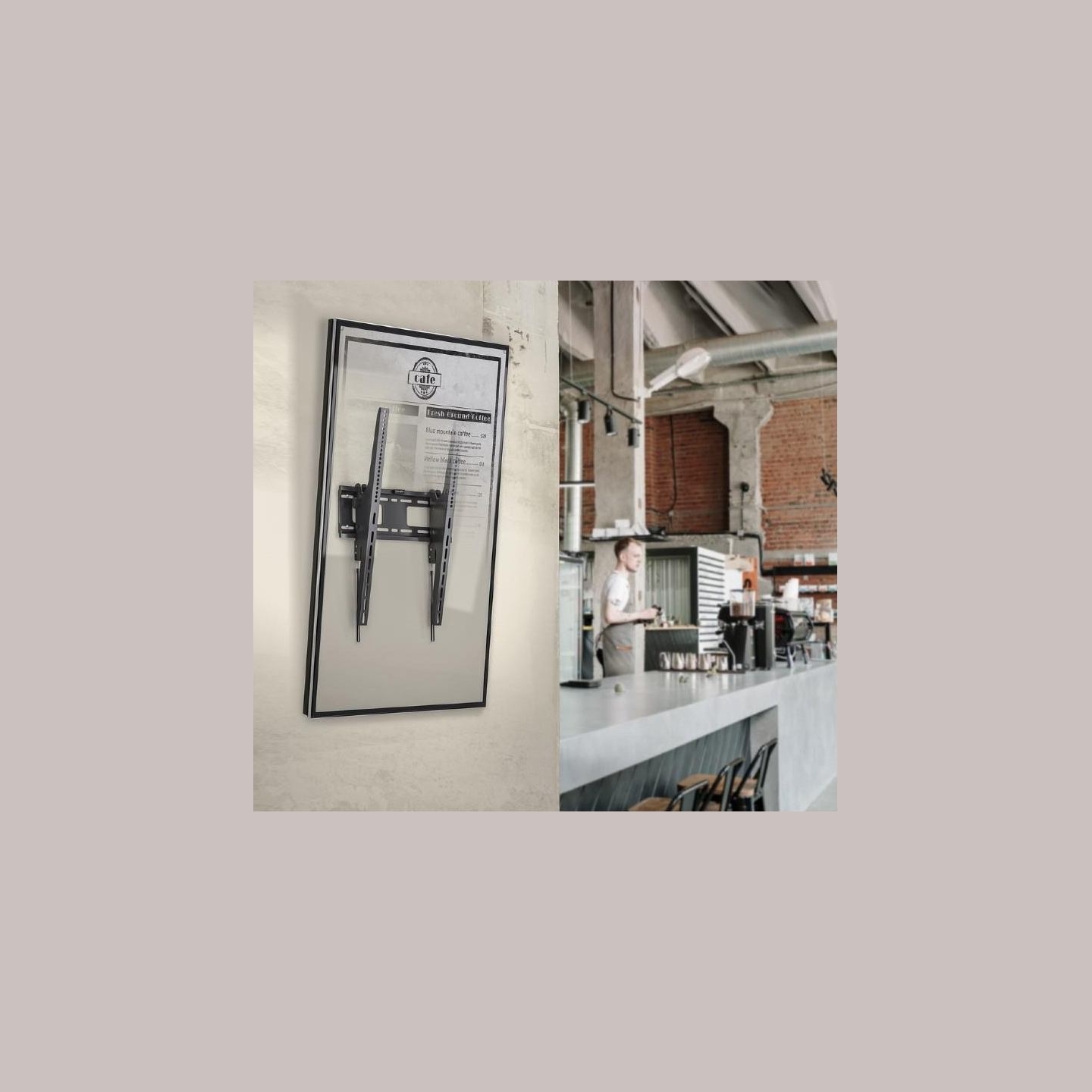 Gembird TV wall mount tilt 37-75