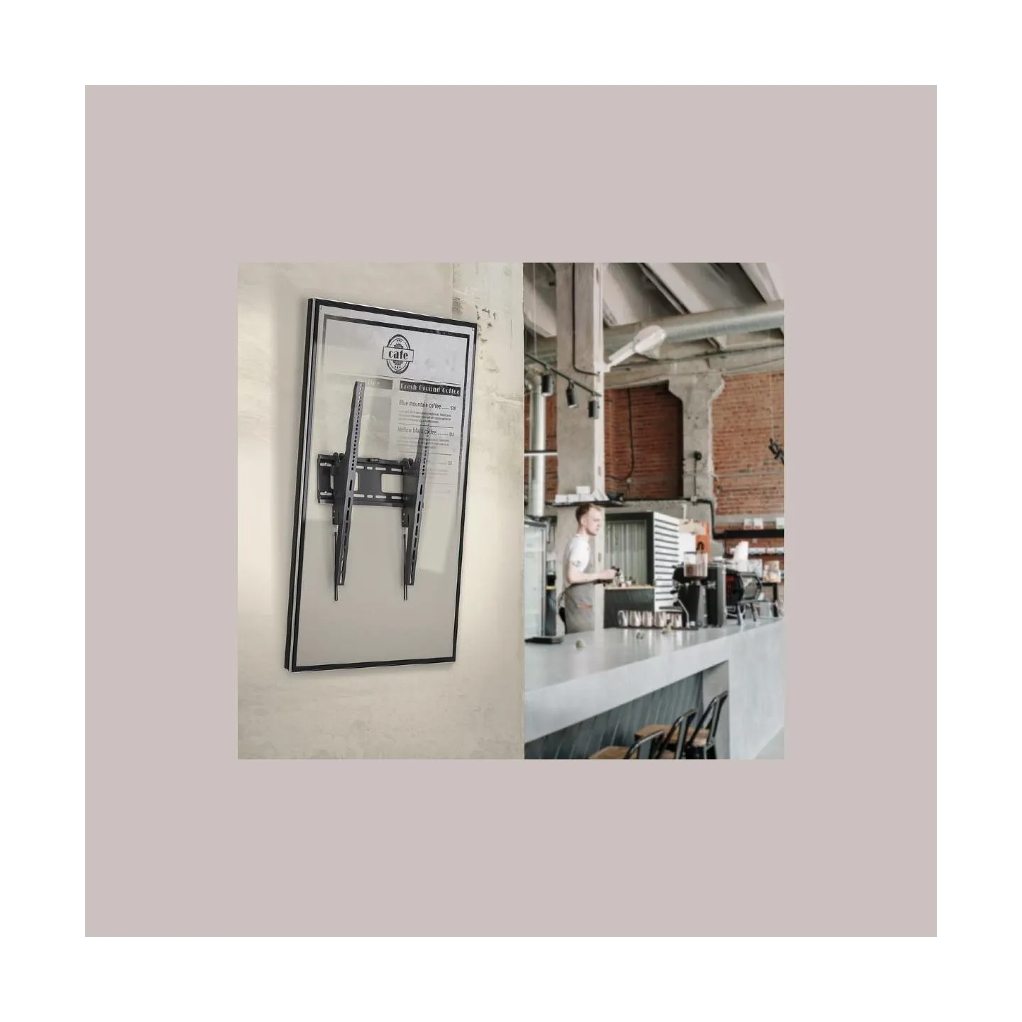 Gembird TV wall mount tilt 37-75