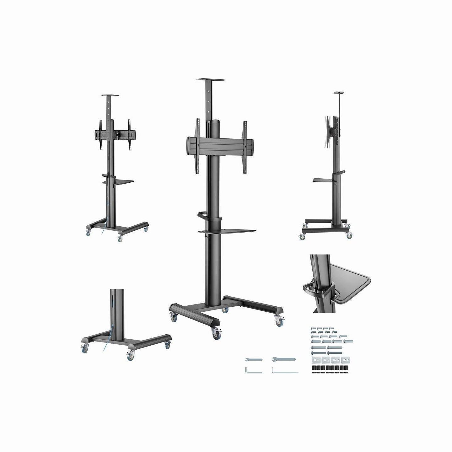Gembird Aluminum TV floor stand