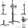 Gembird Aluminum TV floor stand