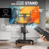 Onkron TV SET ACC MOBILE STAND/43-75"/BLACK TS1552E-B ONKRON