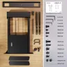Onkron TV SET ACC FLOOR STAND /55-100/BLACK FPRO2L-40-B ONKRON