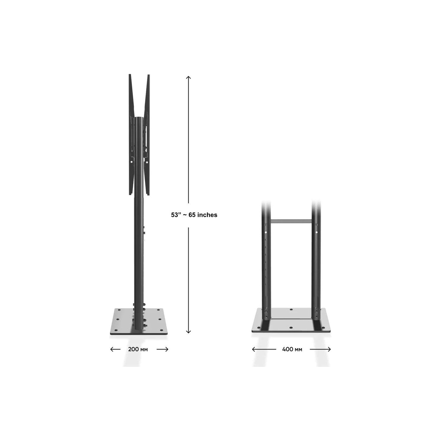 Onkron TV SET ACC MOBILE STAND/55-100/BLACK FPRO2L-20-B ONKRON
