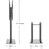 Onkron TV SET ACC MOBILE STAND/55-100/BLACK FPRO2L-20-B ONKRON