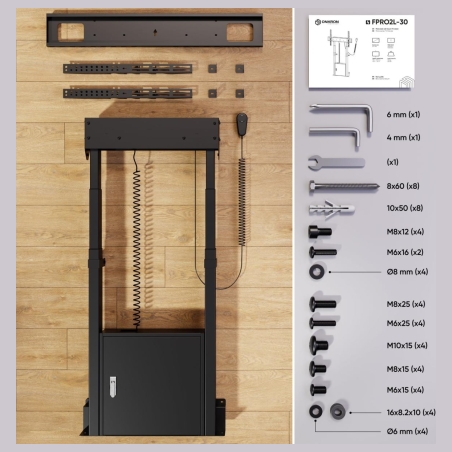 Onkron TV SET ACC FLOOR STAND /55-100/BLACK FPRO2L-30-B ONKRON