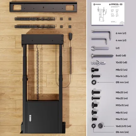 Onkron TV SET ACC FLOOR STAND /55-100/BLACK FPRO2L-30-B ONKRON