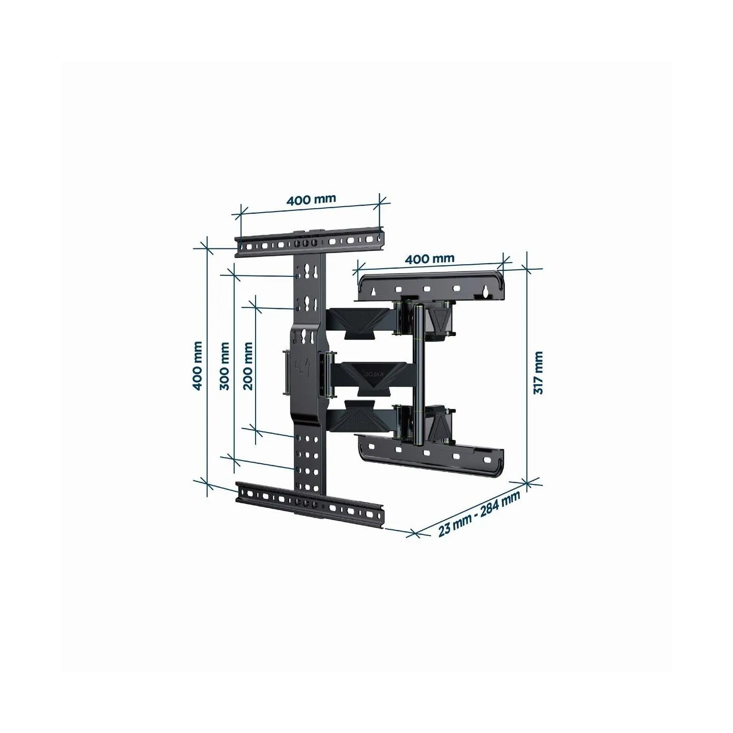 Gembird | Wall mount | WM-65ST-01 | Tilt, Swivel | 32-65 " | Maximum weight (capacity) 36.4 kg | Black