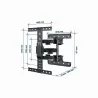 Gembird | Wall mount | WM-65ST-01 | Tilt, Swivel | 32-65 " | Maximum weight (capacity) 36.4 kg | Black