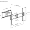 Gembird Full-motion TV wall mount 50-105