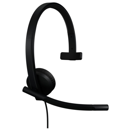 Logitech H570e Mono MS Teams Wired Headset USB-A, Black / 981-001426
