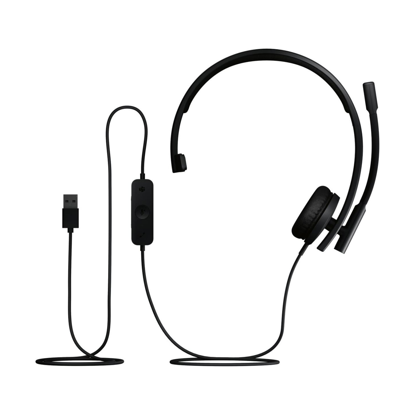 Logitech H570e Mono MS Teams Wired Headset USB-A, Black / 981-001426