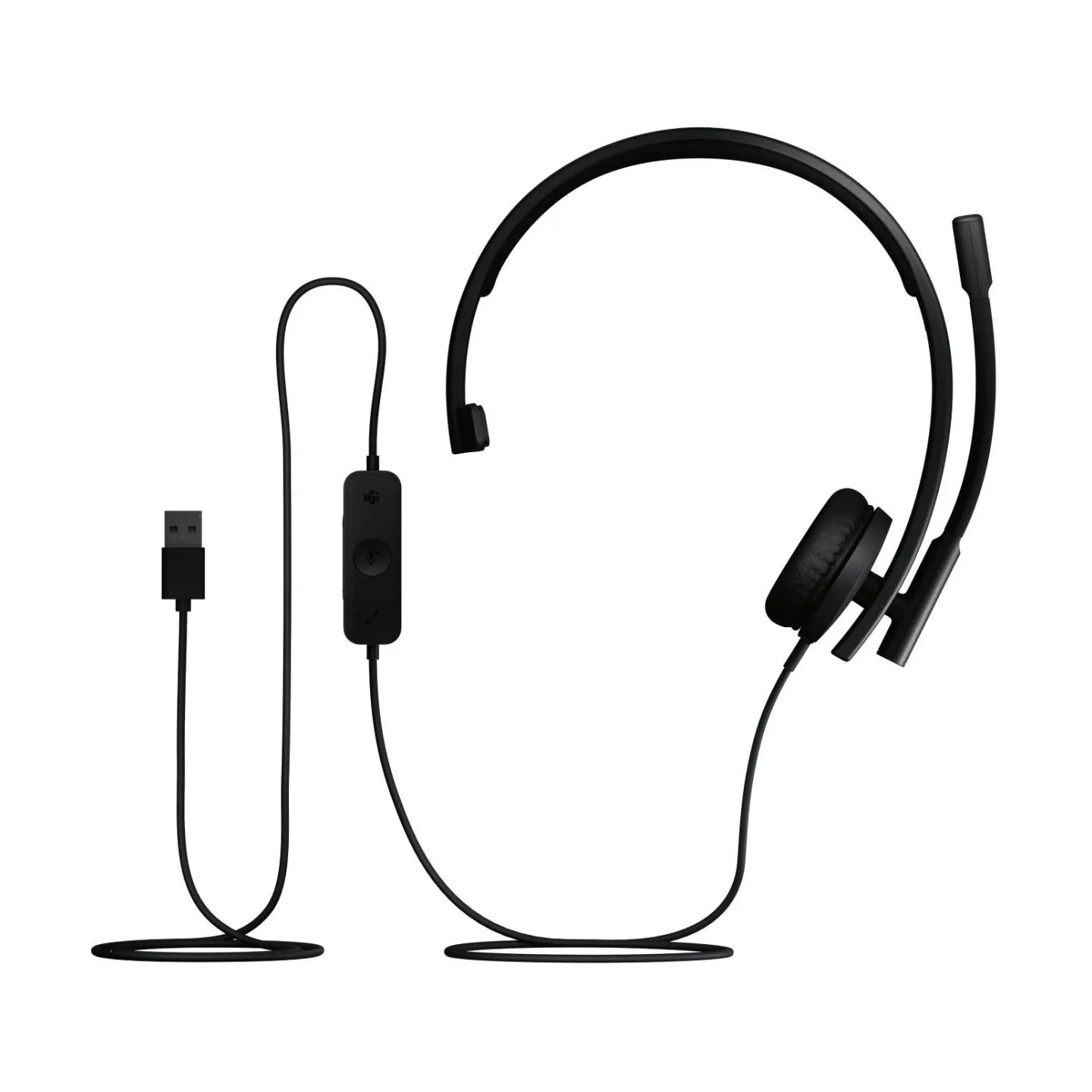 Logitech H570e Mono MS Teams Wired Headset USB-A, Black / 981-001426