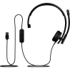 Logitech H570e Mono MS Teams Wired Headset USB-A, Black / 981-001426