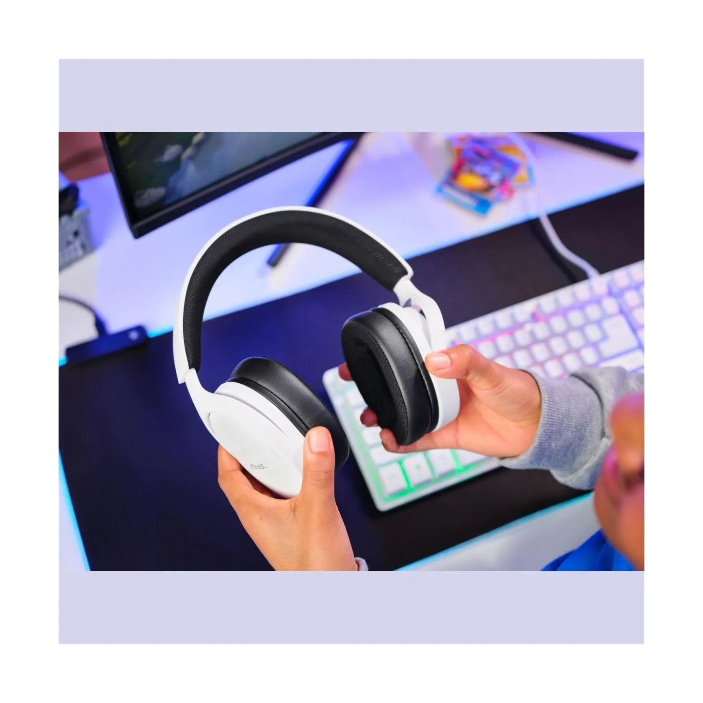 Trust HEADSET GXT489W FAYZO/WHT 25210 TRUST