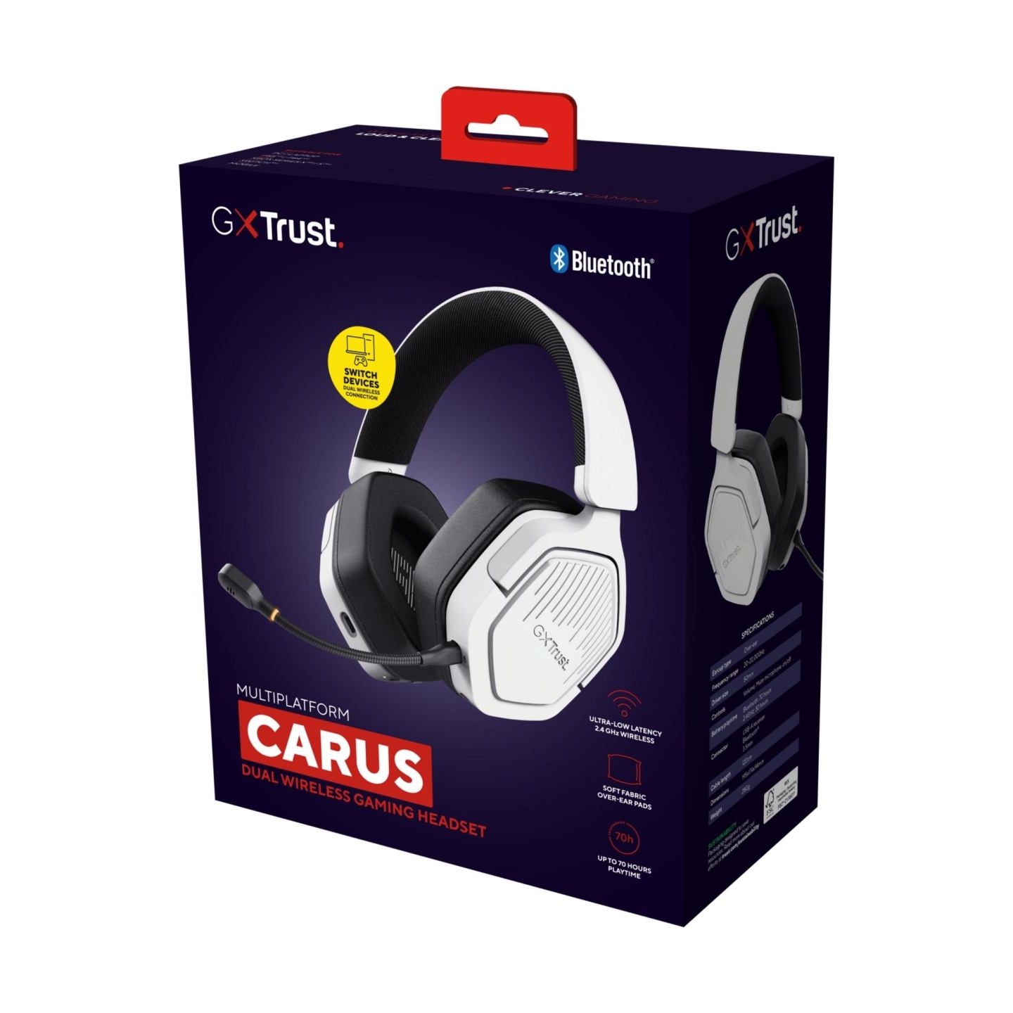 Trust HEADSET GXT493 CARUS/WHITE 25534 TRUST