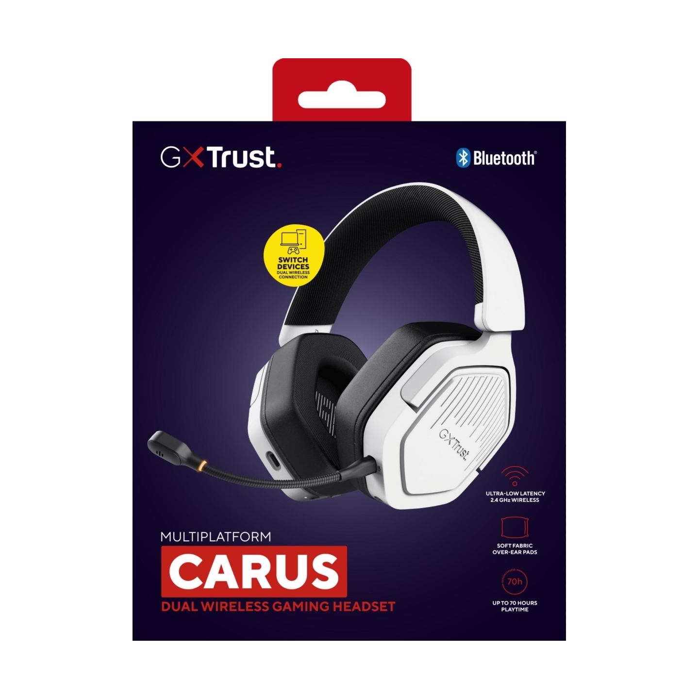 Trust HEADSET GXT493 CARUS/WHITE 25534 TRUST