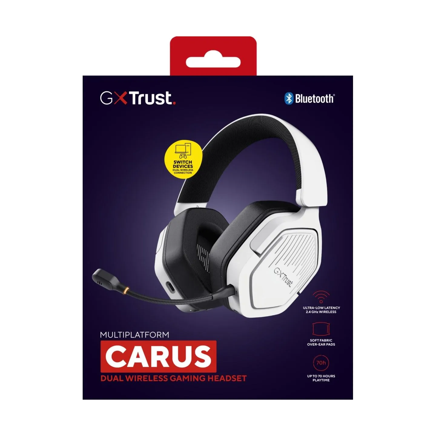 Trust HEADSET GXT493 CARUS/WHITE 25534 TRUST