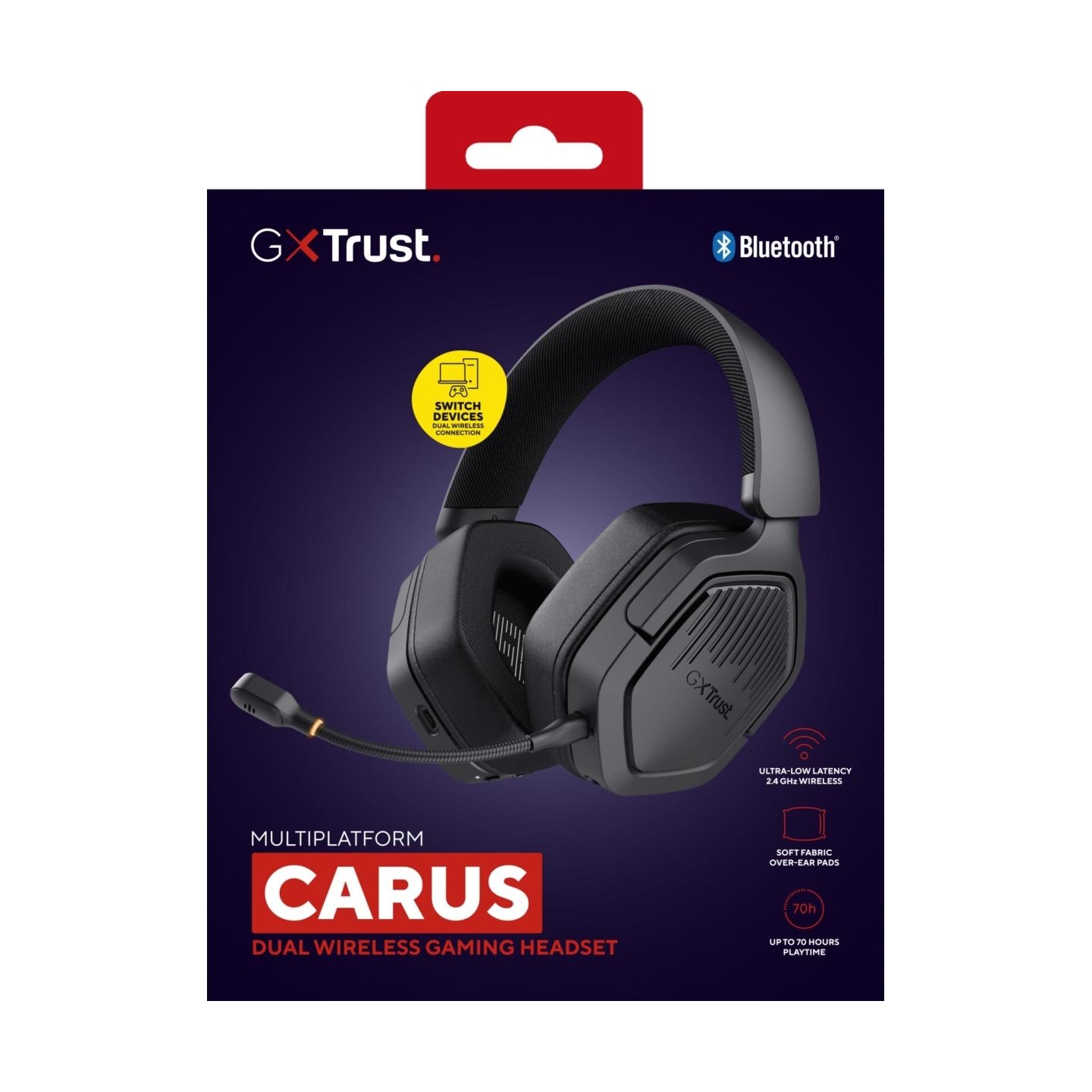 Trust HEADSET GXT493 CARUS/BLACK 25491 TRUST