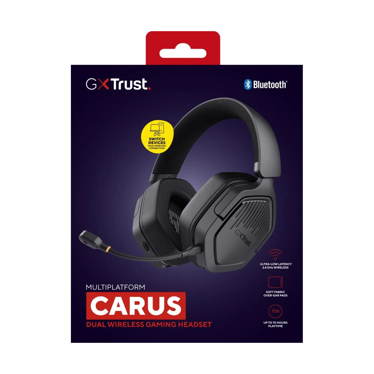 Trust HEADSET GXT493 CARUS/BLACK 25491 TRUST