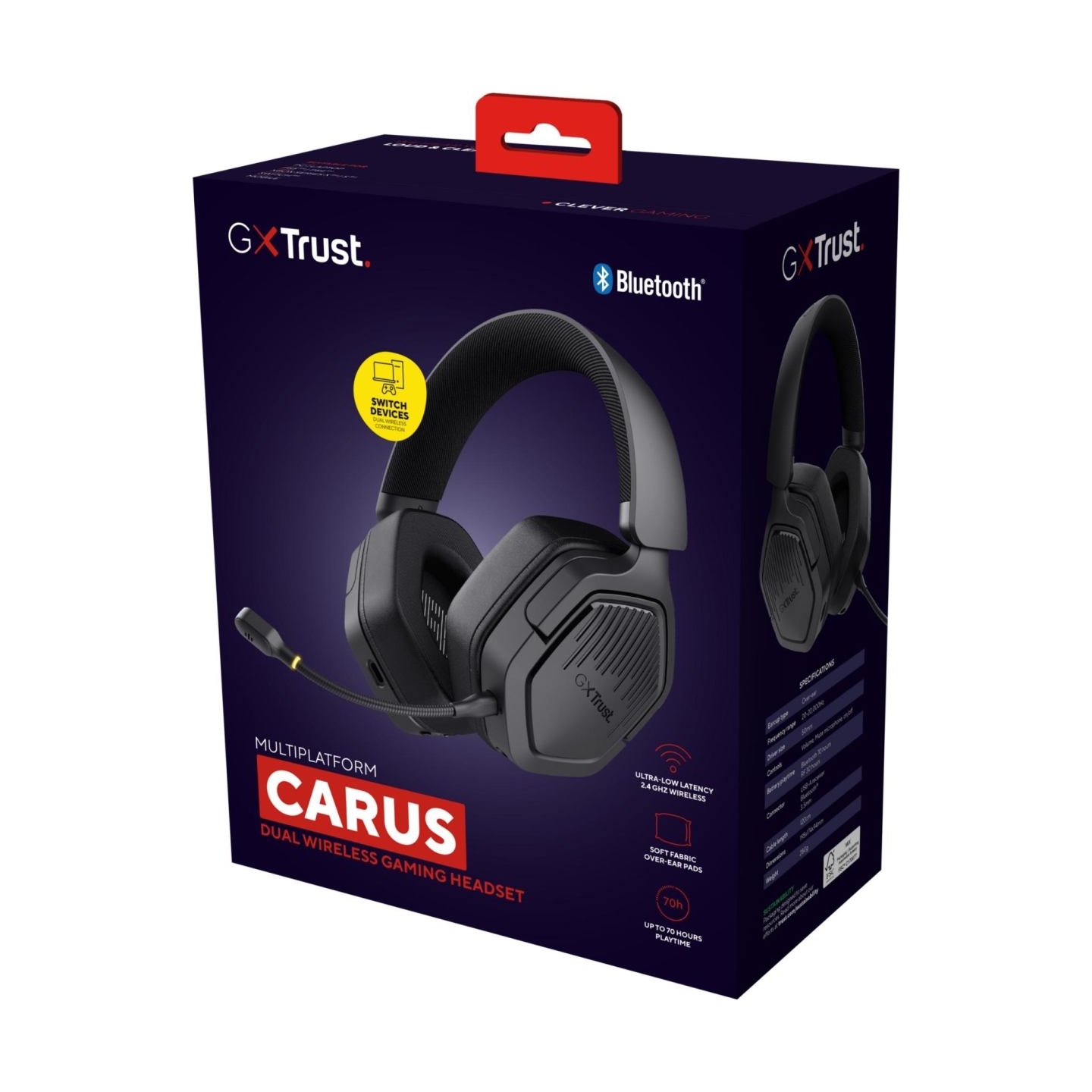Trust HEADSET GXT493 CARUS/BLACK 25491 TRUST