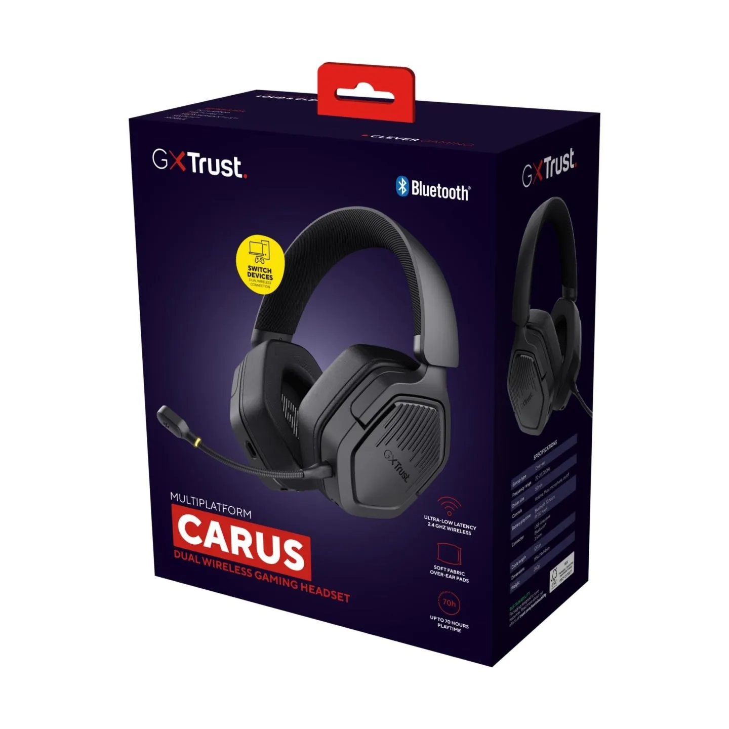 Trust HEADSET GXT493 CARUS/BLACK 25491 TRUST