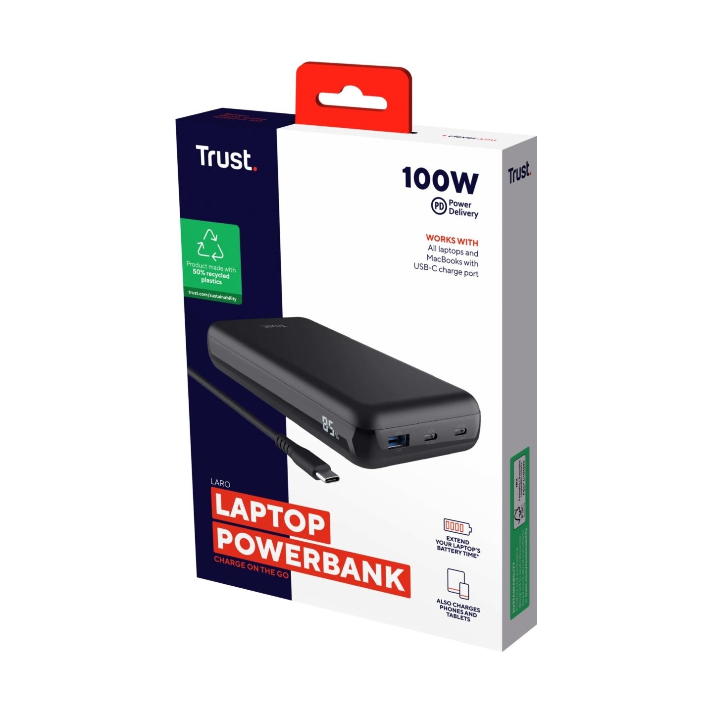 Trust POWER BANK USB 100W LAPTOP/LARO 25240 TRUST